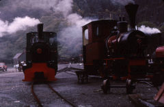 
Jung and OK at the workshops, Llanberis Lake Railway, October 1974